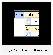 Extjs Menu Item On Mouseover Vertical Menu Javascript Expandable