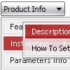 Rollover With Dropdown Horizontales Menu Html Sample