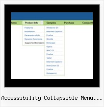 Accessibility Collapsible Menu Javascript Rollover With Dropdown