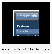 Accordion Menu Collapsing Lists Menu Desplegable Frame Java