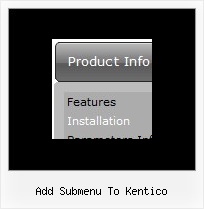 Add Submenu To Kentico Pop Up Javascript