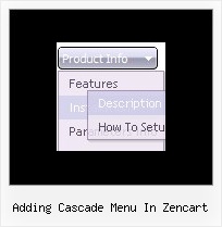 Adding Cascade Menu In Zencart Create Menu Html