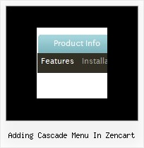Adding Cascade Menu In Zencart Javascript Menu Tab