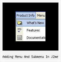 Adding Menu And Submenu In J2me Menu Dynamique Javascript