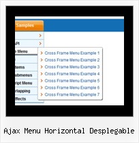 Ajax Menu Horizontal Desplegable Simple Menu Example