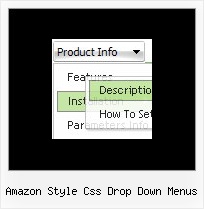 Amazon Style Css Drop Down Menus Vertical Mouse Over Menu