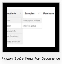 Amazon Style Menu For Oscommerce Pop Down Menu Code