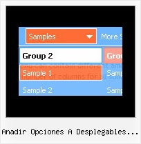 Anadir Opciones A Desplegables Java Dhtml Javascript Drop Down Menu Rollover Menu