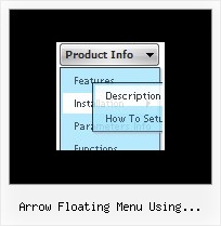 Arrow Floating Menu Using Javascript Website Tab Navigation Example
