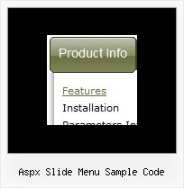 Aspx Slide Menu Sample Code Rollover