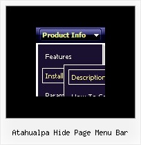 Atahualpa Hide Page Menu Bar Html Pull Down Menus