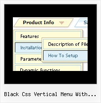 Black Css Vertical Menu With Submenus Menu Netscape Javascript