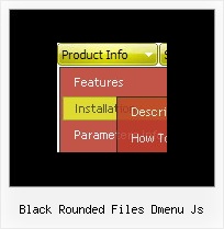 Black Rounded Files Dmenu Js Web Folder Style Menu