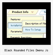 Black Rounded Files Dmenu Js Javascript Vertical Popup Menu Cool