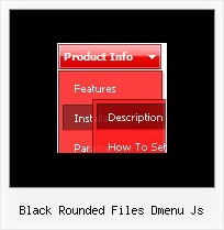 Black Rounded Files Dmenu Js Pop Down Menu Javascript