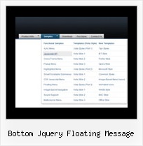 Bottom Jquery Floating Message Javascript Scrolling Menus