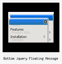 Bottom Jquery Floating Message Floating Menus Using Javascript