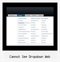 Cannot See Dropdown Web Javascript Drop Down Menus Examples