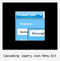 Cascading Jquery Json Menu Ext Mouseover Font Color