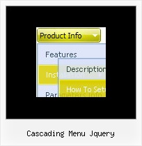 Cascading Menu Jquery Dhtml Table Shadow