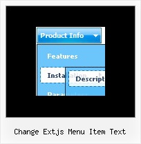 Change Extjs Menu Item Text Javascript Dhtml Cascade Menu
