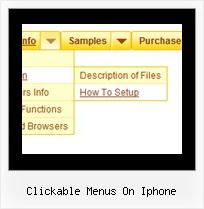 Clickable Menus On Iphone Dhtml Menu Sample Codes