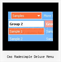 Cms Madesimple Deluxe Menu Dhtml Menu Drop Down