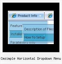 Cmsimple Horizontal Dropdown Menu 3d Menu Examples