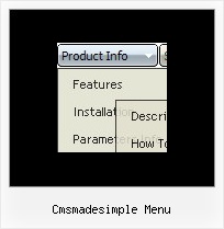 Cmsmadesimple Menu Javascript Mouseover Menu Submenu Example Book