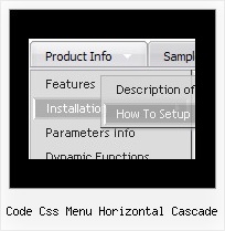 Code Css Menu Horizontal Cascade Menubar In Dhtml