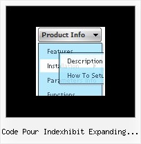 Code Pour Indexhibit Expanding Menu Css Horizontal Navigation