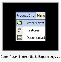 Code Pour Indexhibit Expanding Menu Sliding Drop Down Menus