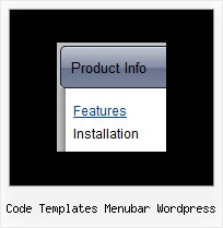 Code Templates Menubar Wordpress Menu Horizontal Pour Site Web