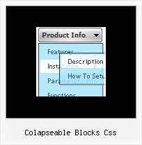 Colapseable Blocks Css Tree Menu Slide