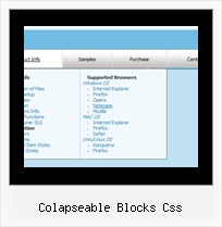 Colapseable Blocks Css Dropdown Menu Html Sample