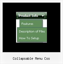 Collapsable Menu Css Drop Down Html Menus