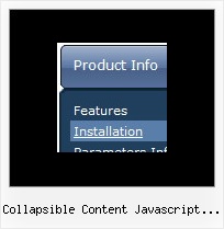 Collapsible Content Javascript With Arrow Javascript Source Code Movable Menu