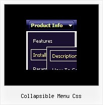 Collapsible Menu Css Dhtml Menu Fixed Position