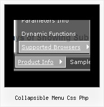 Collapsible Menu Css Php Web Interface Software Cross Browser