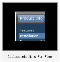 Collapsible Menu For Faqs Flyout Menus