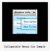 Collapsible Menus Css Sample Cool Menue