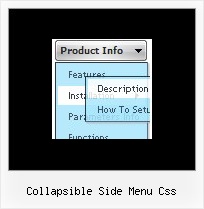 Collapsible Side Menu Css Pull Down Menu In Frame