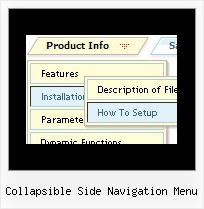 Collapsible Side Navigation Menu Dhtml Menu Simple Example
