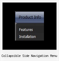 Collapsible Side Navigation Menu Horizontal Scroll Dhtml