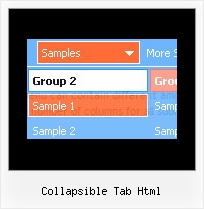 Collapsible Tab Html Vertical Menu Display Hide