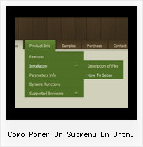 Como Poner Un Submenu En Dhtml Navigation Bar In Javascript