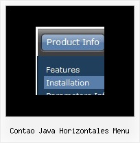 Contao Java Horizontales Menu Rollover