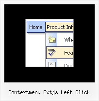 Contextmenu Extjs Left Click Java Mouseover Drop Menu