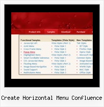 Create Horizontal Menu Confluence Left Navigation Menu