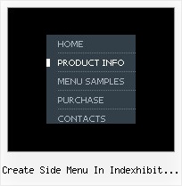 Create Side Menu In Indexhibit Site Relative Dropdown Menu